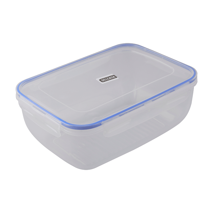 Cook & Lock Rectangular Container, Leak Proof Lid 4000ML - Souk Al RasFood Containers & Lunch Boxes