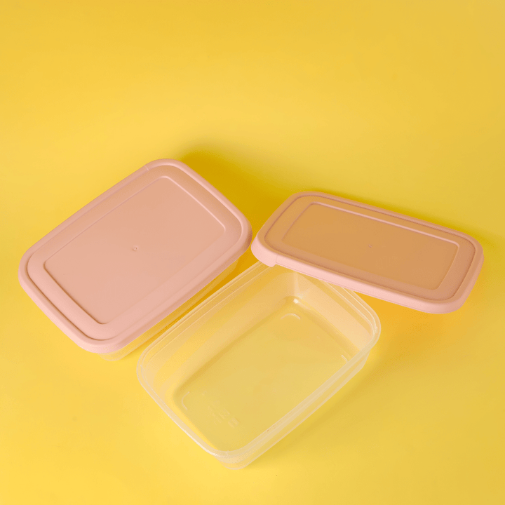 Cook & Lock Rectangular Storage Container, 2Pcs 2000ML - Souk Al RasFood Containers & Lunch Boxes