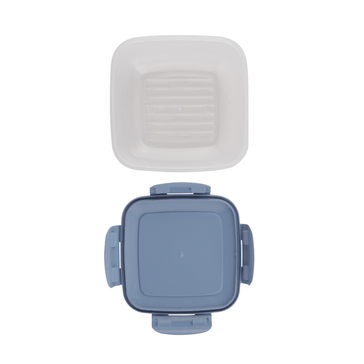 Cook & Lock Square Container Set, Leak Proof Lid, 3Pcs (500, 900, 1500ML) - Souk Al RasFood Containers & Lunch Boxes