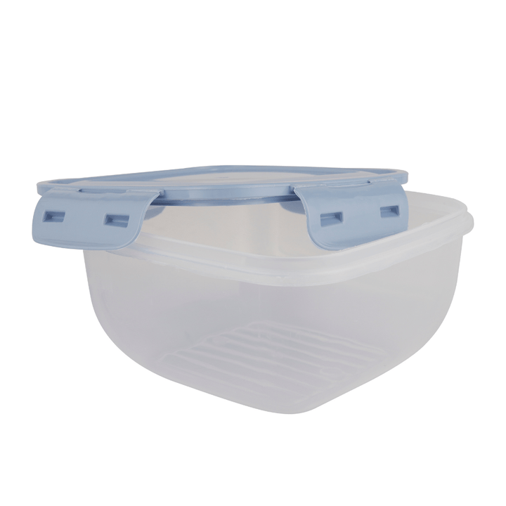 Cook & Lock Square Container Set, Leak Proof Lid, 3Pcs (500, 900, 1500ML) - Souk Al RasFood Containers & Lunch Boxes