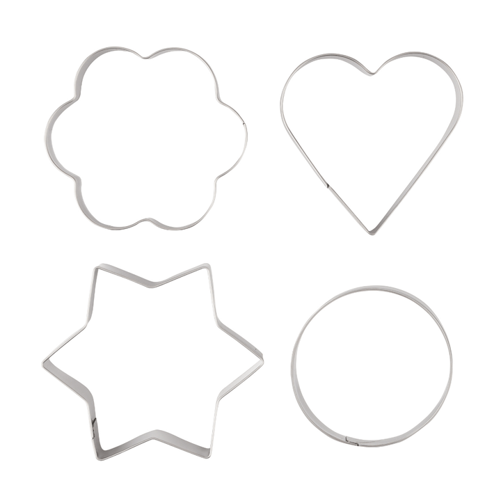 Cookie Cutter Set, Heart, Flower, Star, and Round Shaped Cutters 12Pcs - Souk Al RasDecorating Tools & Accessories