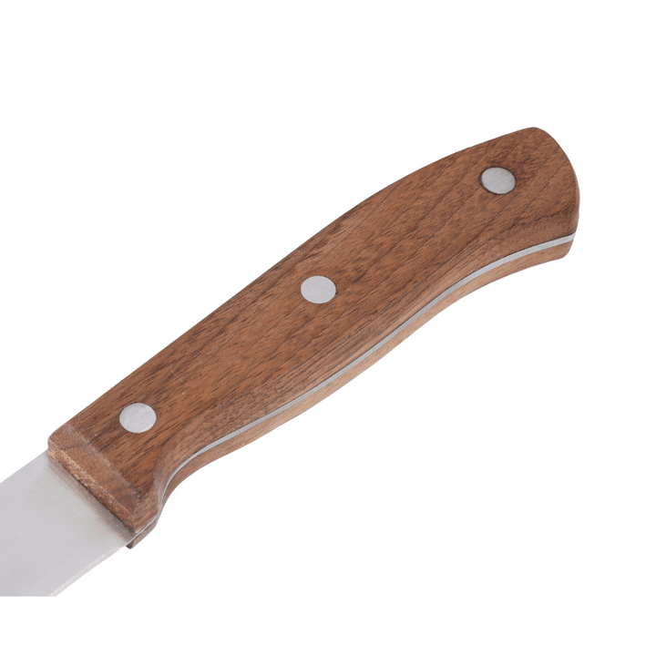 Craving Knife, Sharpe Stainless Steel Blade, Walnut Wood Handle 20CM - Souk Al RasCutlery & Flatware