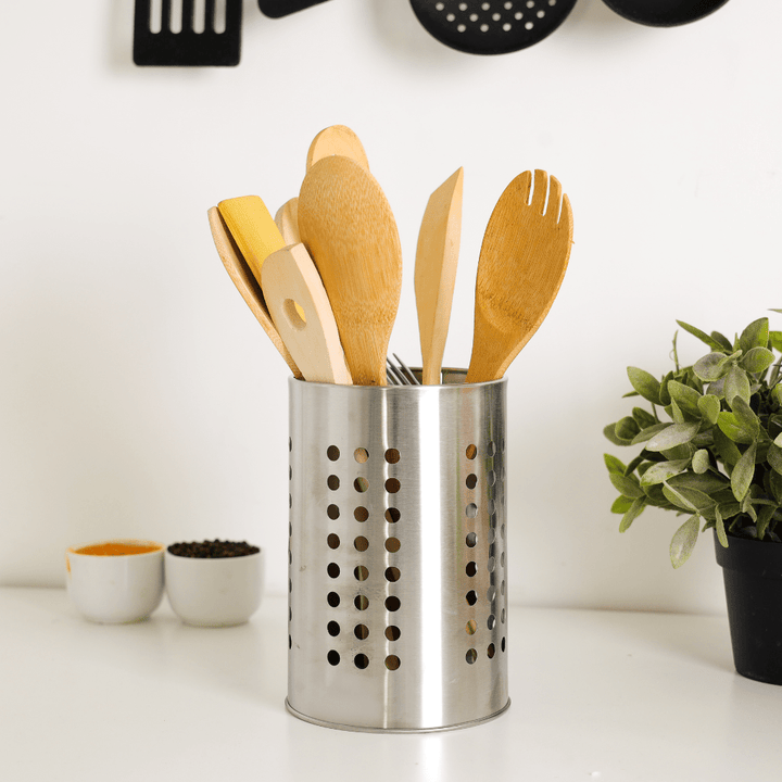 Cutlery Holder Stainless Steel Countertop Organizer - Souk Al RasCutlery & Flatware
