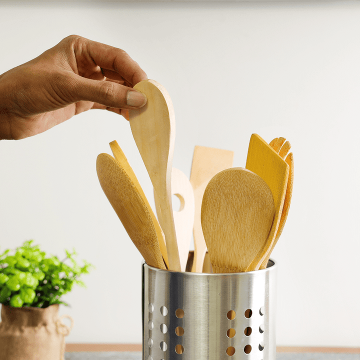 Cutlery Holder Stainless Steel Countertop Organizer - Souk Al RasCutlery & Flatware