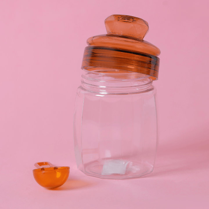 Diamond Jar with Pet Cap, 500ML Capacity - Souk Al RasFood Containers & Lunch Boxes