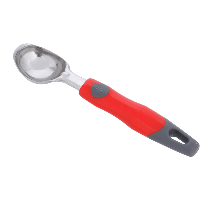 Durable Stainless Steel Ice Cream Scoop - Silver and Red 21X4.2CM - Souk Al RasKitchen Accessories