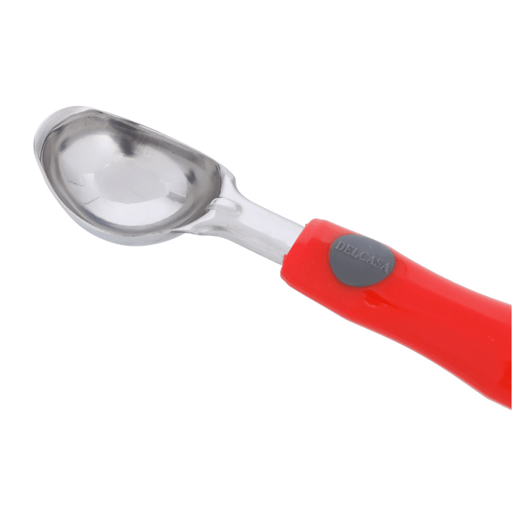 Durable Stainless Steel Ice Cream Scoop - Silver and Red 21X4.2CM - Souk Al RasKitchen Accessories