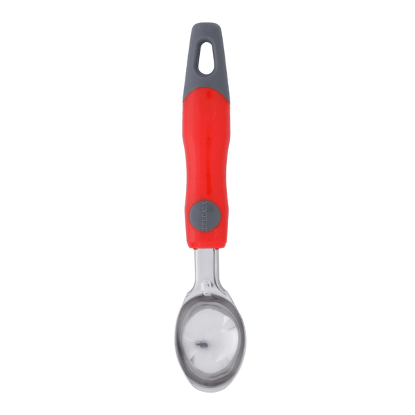 Durable Stainless Steel Ice Cream Scoop - Silver and Red 21X4.2CM - Souk Al RasKitchen Accessories