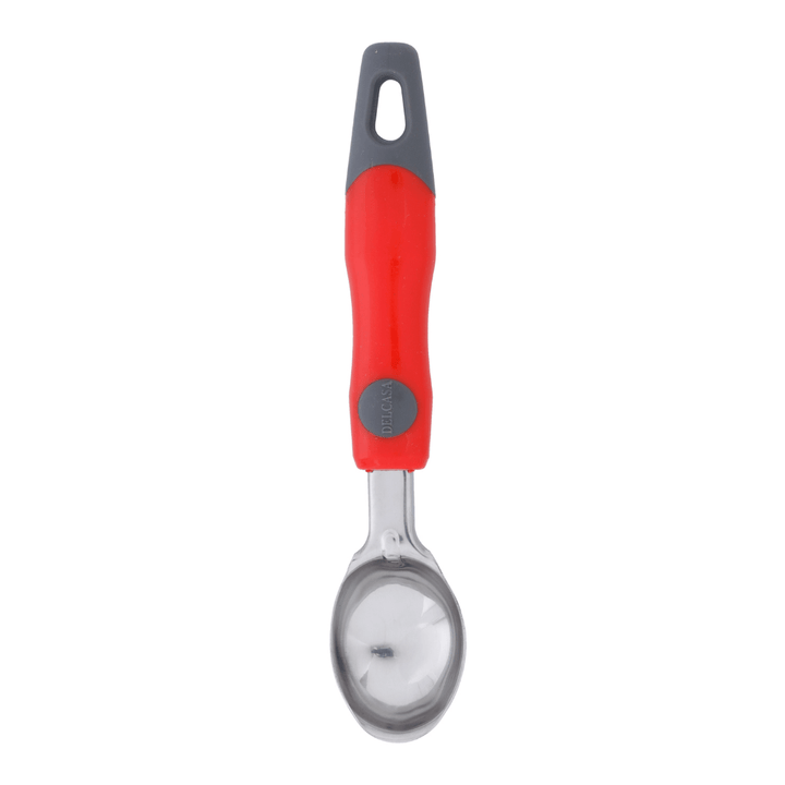 Durable Stainless Steel Ice Cream Scoop - Silver and Red 21X4.2CM - Souk Al RasKitchen Accessories