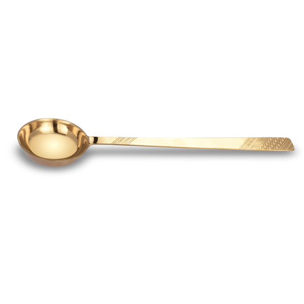 Elegant Gold Stainless Steel Ladle 30CM - Premium Quality - Souk Al RasCutlery Sets