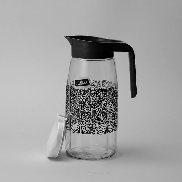 Fiesta Decorated Glass Water Jug 1450ML - Souk Al RasWater Bottles