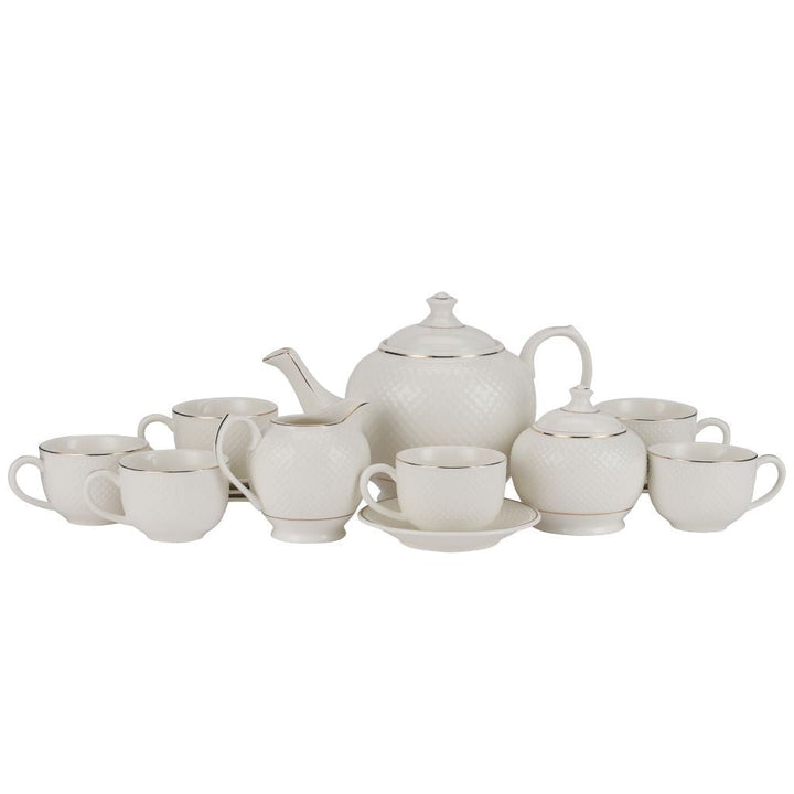 Fine Bone China Tea Set17Pcs - Souk Al RasCups & Saucer Sets