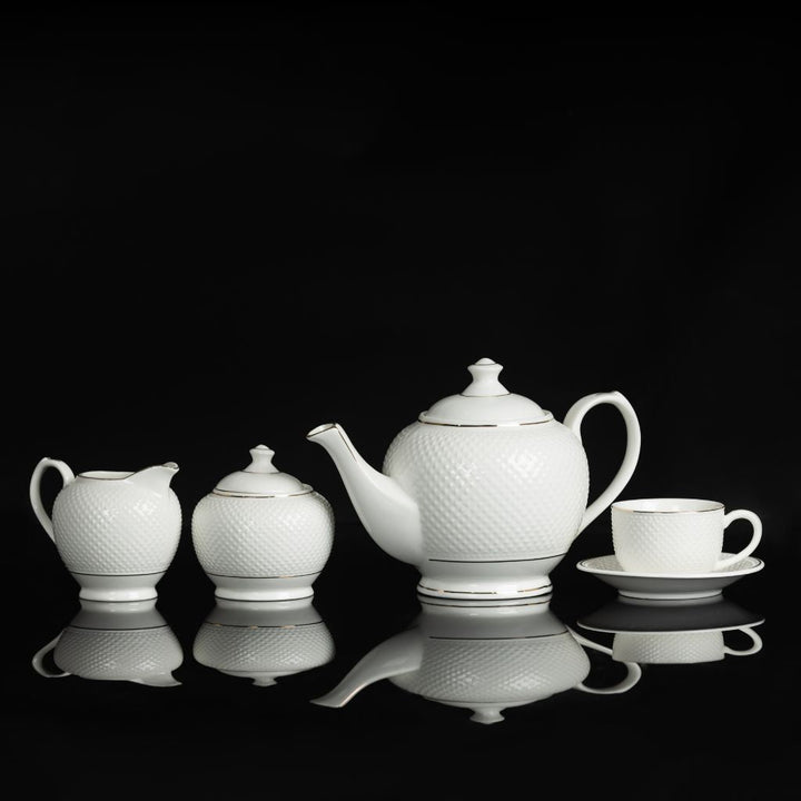 Fine Bone China Tea Set17Pcs - Souk Al RasCups & Saucer Sets