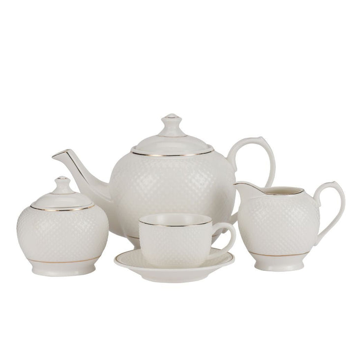 Fine Bone China Tea Set17Pcs - Souk Al RasCups & Saucer Sets