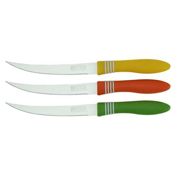 Fruit Knife Set, 12pcs Ultra Sharp Stainless Steel & Polymer Handle, Dishwasher Safe, for Cutting Fruits & Veggies - Souk Al RasKitchen Knives