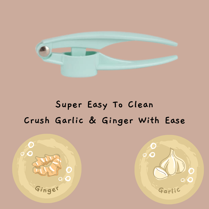 Garlic Press and Ginger Crusher, Made of High - Quality ABS Material - Souk Al RasGraters Choppers Peelers Mashers & Slicers