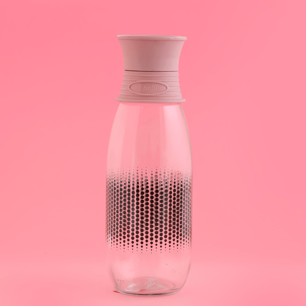 Glass Bottle with Lid, BPA - Free 1000ML - Souk Al RasDrinkware