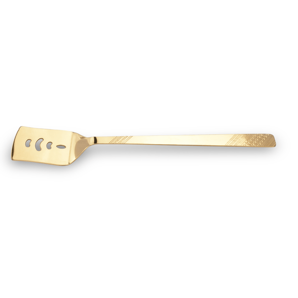 Gold Pan Slotted Turner - 30CM Stainless Steel, Premium Quality Spatula - Souk Al RasServeware