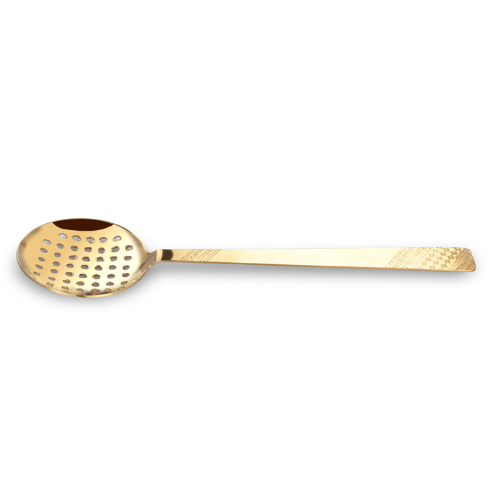 Gold Skimmer 30CM | Elegant Gold Stainless Steel | Premium Quality Kitchen Utensil - Souk Al RasSpatulas Whisks & Turning Spoons