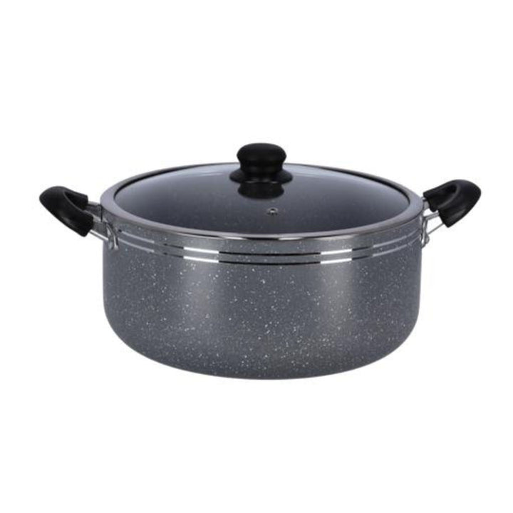 Granite Coated Non - Stick Cookware Set with Aluminum Body, 10 Pcs - Souk Al RasCookware Sets