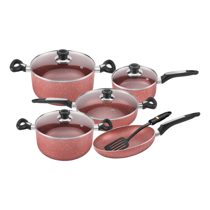 Granite Non Stick Cookware Set 10Pcs - Souk Al RasCookware Sets