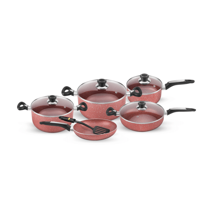 Granite Non Stick Cookware Set 10Pcs - Souk Al RasCookware Sets