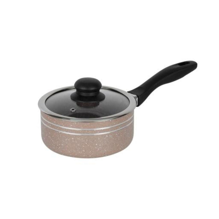 High - Quality Materials Granite Cookware Set 10pcs With Aluminum Body and Tempered Glass Lid - Souk Al RasCookware Sets