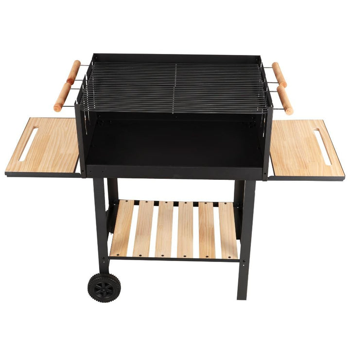 Iron Construction Barbecue Stand with Wheels 138x52.5x101cm - Souk Al RasCookware