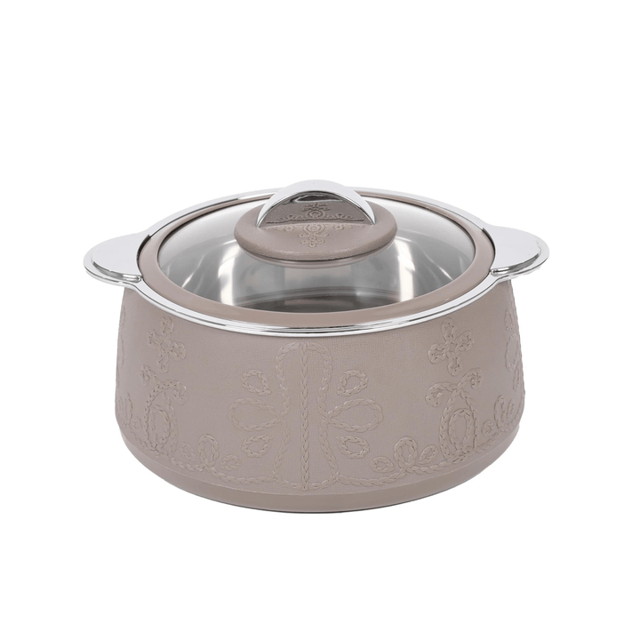 JAYPEE Fabrene Mega Thermal Insulated Casserole Hot Pot Food Warmer set of 3 (1.5L, 2L, 3L) In earth beige - Souk Al RasServeware