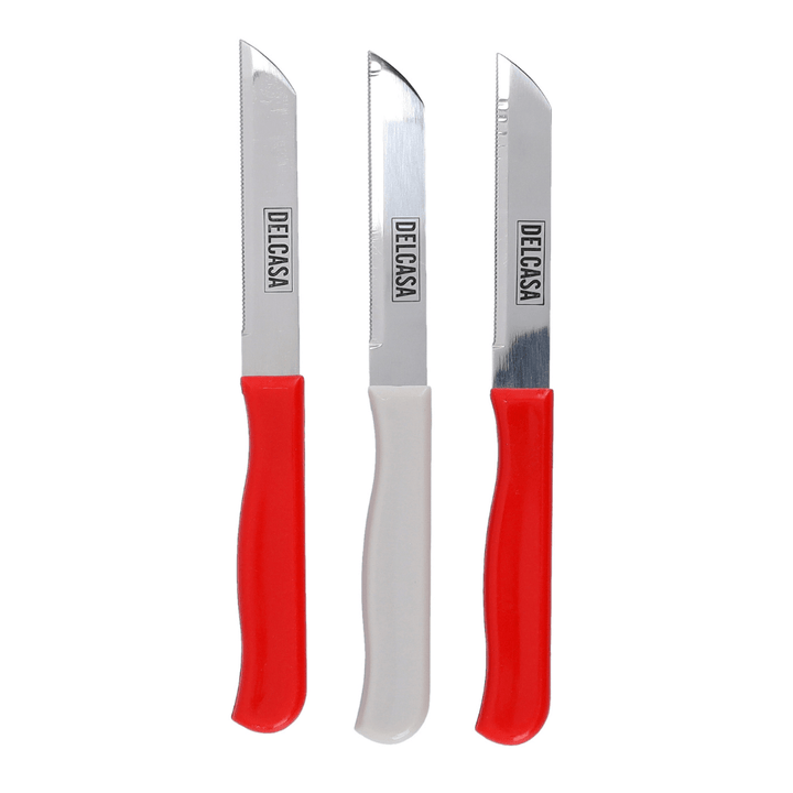 Kitchen Paring Knife Set Ultra Sharp Stainless 3PCS - Souk Al RasCutlery & Flatware