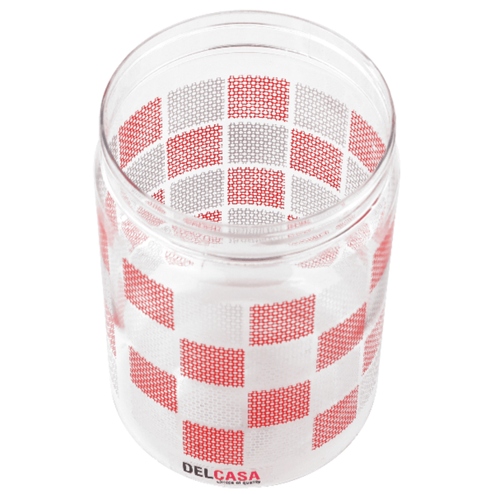 Lightweight Plastic Canister Red 1500ML - Souk Al RasKitchen Storage & Organizers