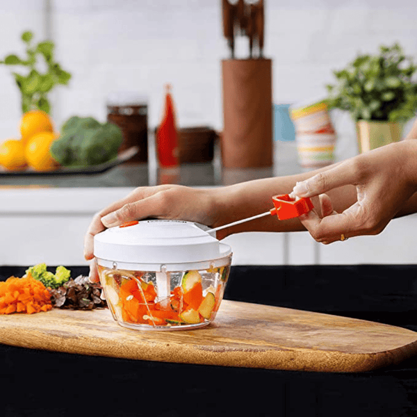 Manual Vegetable Chopper | Hand - Crank Operation | Precise Control for Effortless Chopping - Souk Al RasKitchen Tools & Utensils