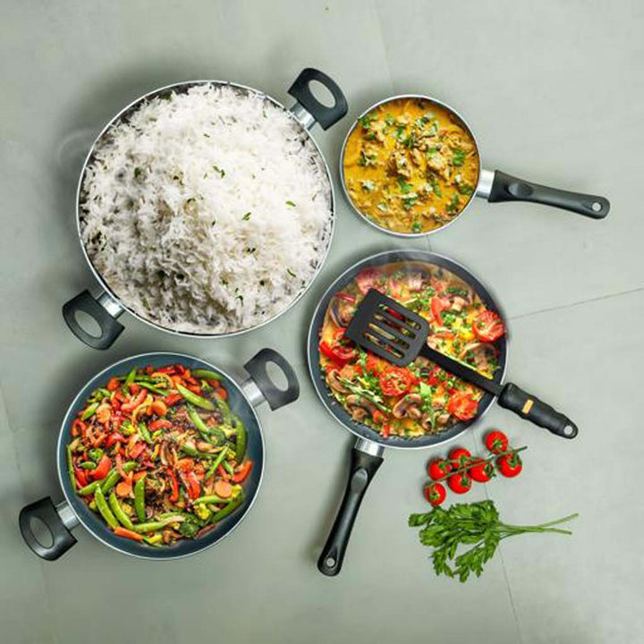 Marble Non - Stick Cookware Set 8pc - Souk Al RasKitchen & Dining