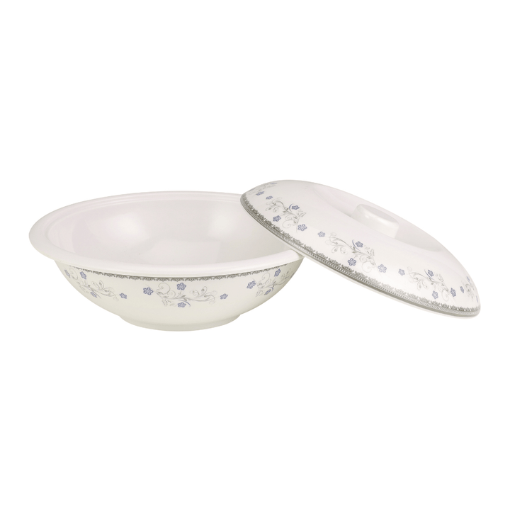 Melamine Serving Bowl with Lid Portable & Lightweight 22CM - Souk Al RasServeware