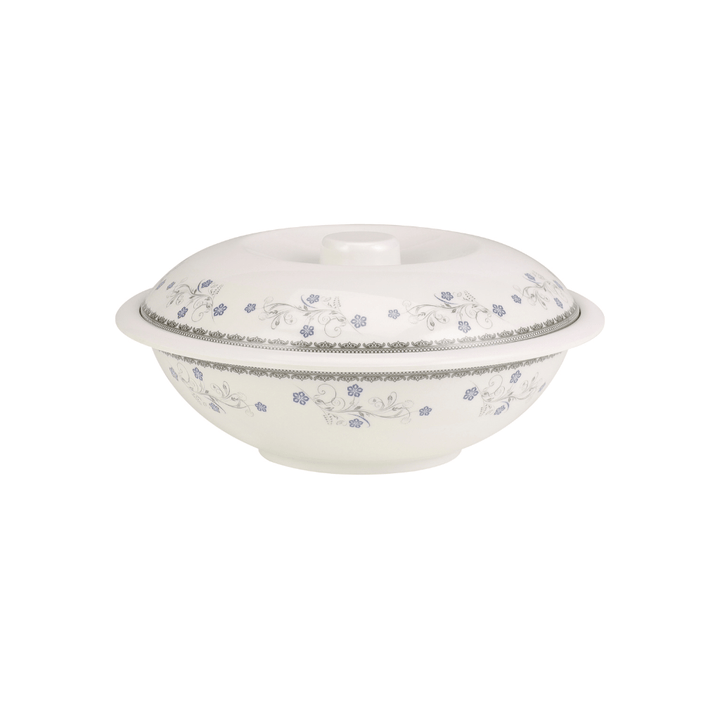 Melamine Serving Bowl with Lid Portable & Lightweight 22CM - Souk Al RasServeware