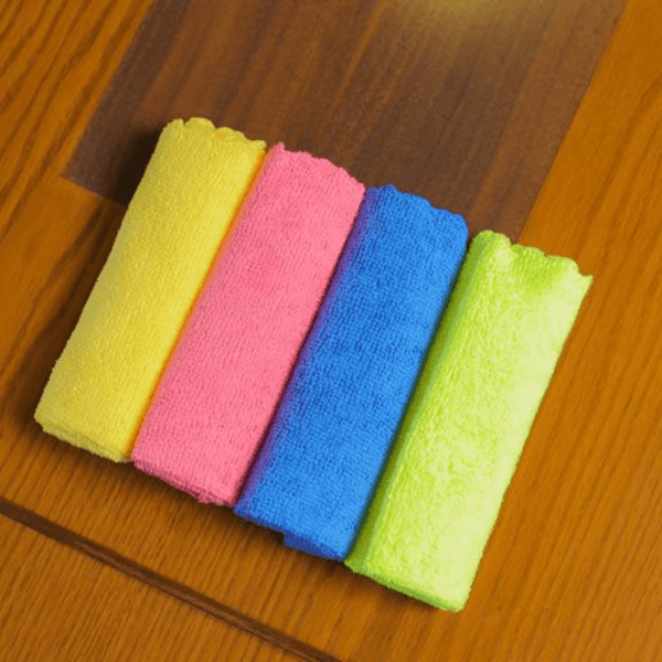 Microfiber Cloth Set, High - Quality 4Pcs - Souk Al RasTable Linens