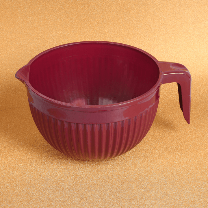 Mixing Bowl with Handle, Premium - Quality Polymer Plastic 3500ML - Souk Al RasServeware