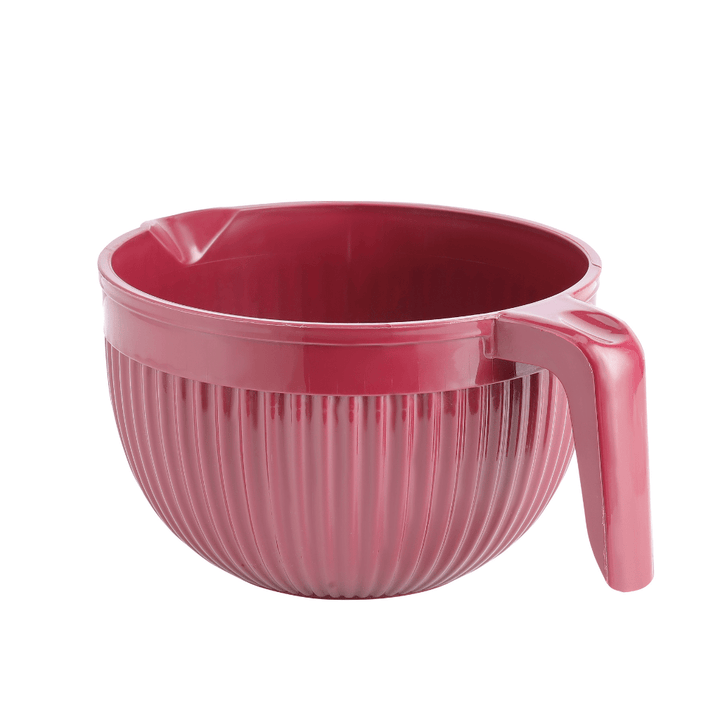 Mixing Bowl with Handle, Premium - Quality Polymer Plastic 3500ML - Souk Al RasServeware