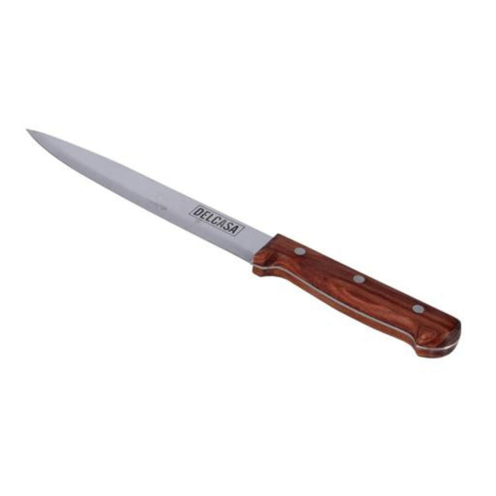 Multi - Purpose Kitchen Knife with Wooden Handle - Perfect for Cutting Meat, Vegetables and More - Features Stainless Steel Blade and Meat Cleaver Design 17.78cm - Souk Al RasKitchen Knives