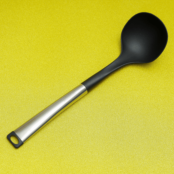 Nylon Ladle with Stainless Steel Handle - Souk Al RasCooking Utensils