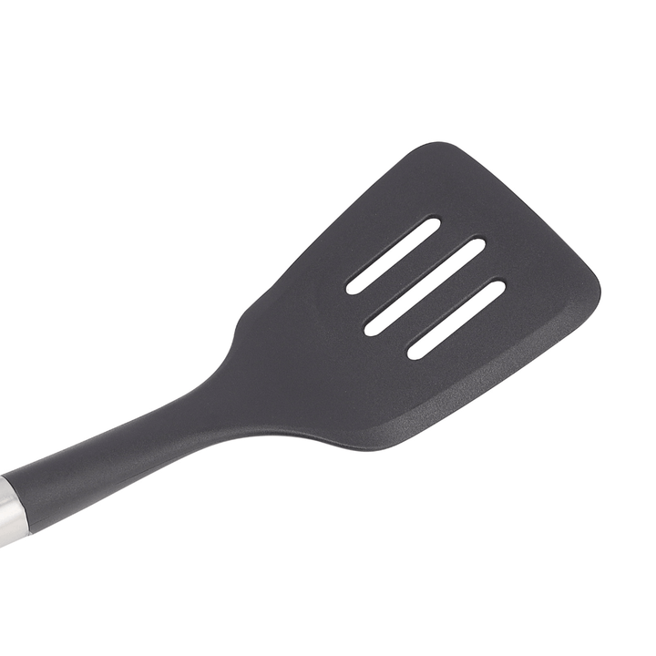 Nylon Slotted Turner with Stainless Steel Handle - Souk Al RasCooking Utensils