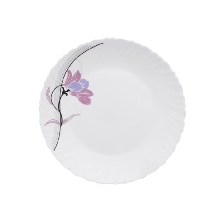 Opal Ware Dinner Set - 34pc, Floral Plates, Bowls, Spoons - Souk Al RasDinnerware Sets