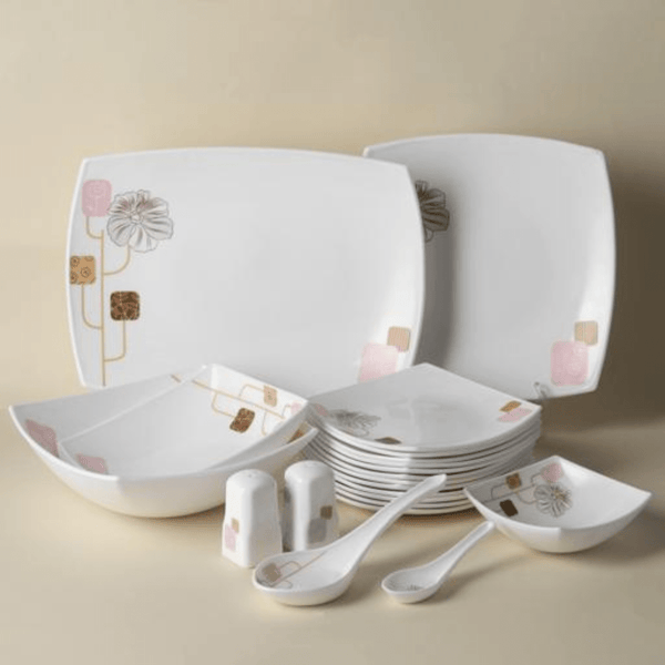 Opal Ware Dinner Set with Floral Design 71 PCS - Souk Al RasDinnerware Sets