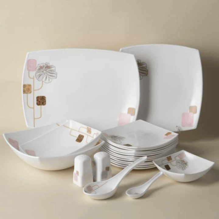 Opal Ware Dinner Set with Floral Design 71 PCS - Souk Al RasDinnerware Sets