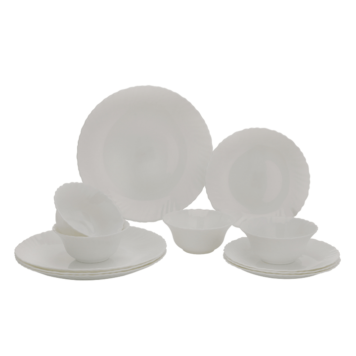 Opalware Dinner Set, Elegant White Dinner Set 12 Pcs - Souk Al RasDinnerware Sets