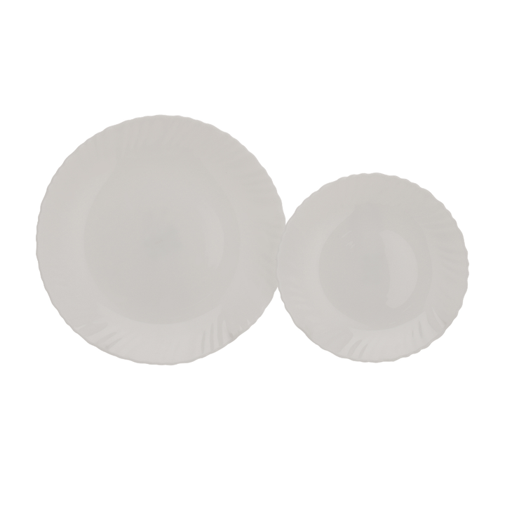 Opalware Dinner Set, Elegant White Dinner Set 12 Pcs - Souk Al RasDinnerware Sets