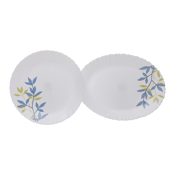 Opalware Dinner Set with Elegant autumn leaves Design 44Pcs - Souk Al RasServeware