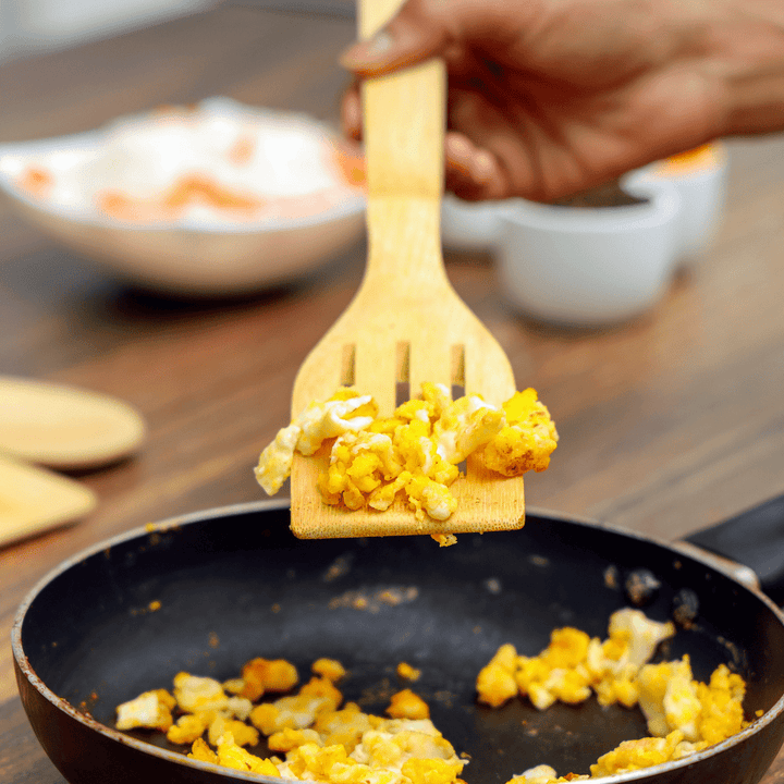 Organic Bamboo Kitchen Tools - Nonstick Utensil Set with Holder - Souk Al RasKitchen Tools