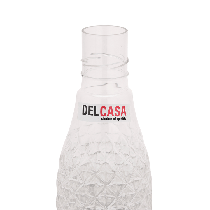 Pet Bottle with Diamond Cap, BPA - Free, Leak - Resistant, and Portable 1000ML - Souk Al RasWater Bottles