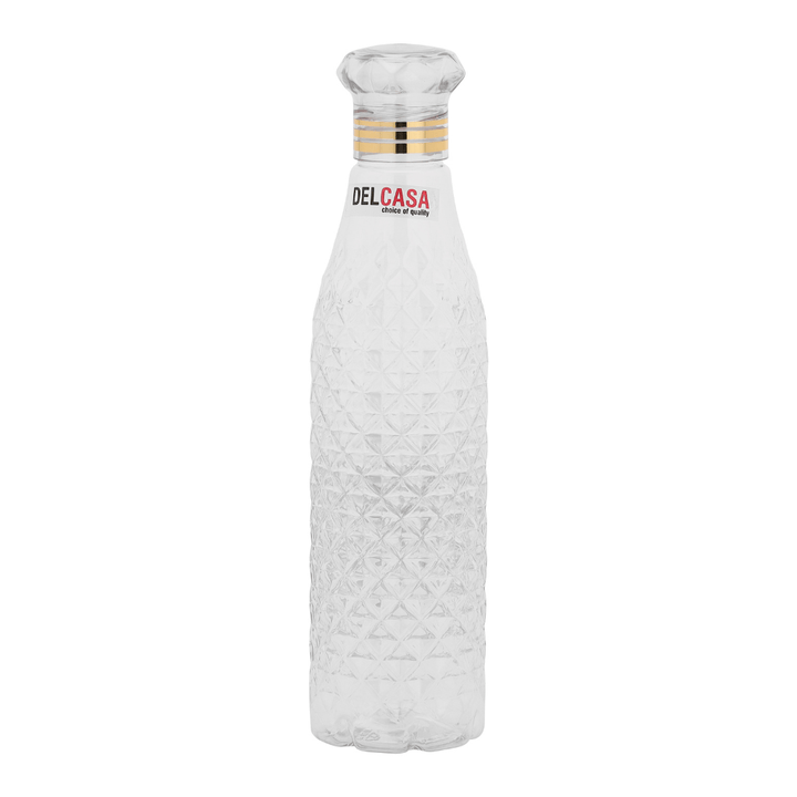 Pet Bottle with Diamond Cap, BPA - Free, Leak - Resistant, and Portable 1000ML - Souk Al RasWater Bottles